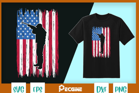 Buck Deer Hunting Camouflage Flag Hunter Graphics
