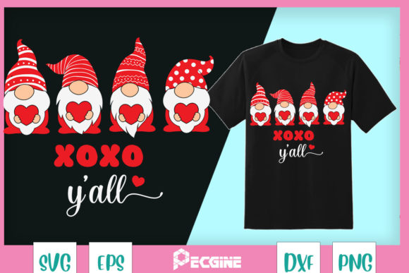 Cute Gnomes Valentines for Couple Graphics
