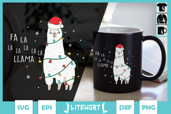 Fa La La Llama Christmas Lights: Graphics & Crafts
