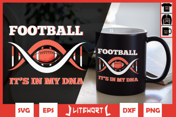 Football It's in My DNA Football Gene