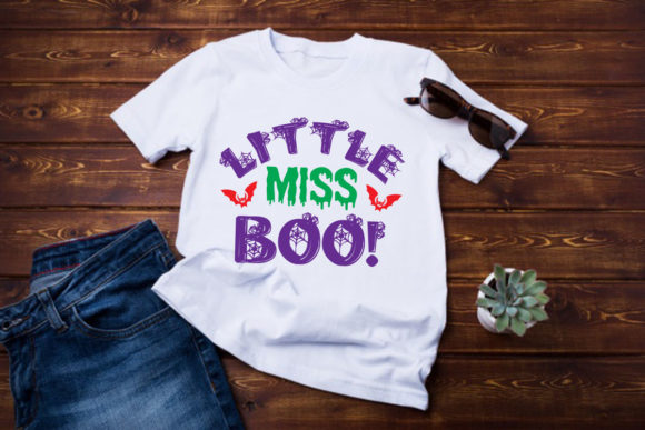 Little Miss Boo: Halloween Graphics for T-Shirt Designs