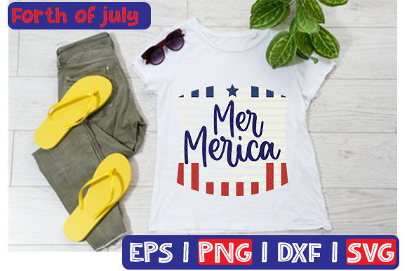 Mer Merica: Graphics for T-Shirt Designs