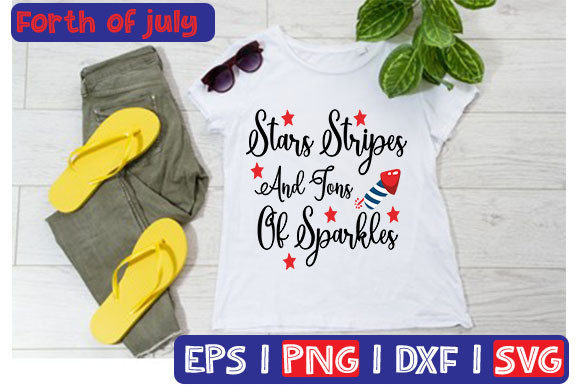 Stars Stripes and Tons of Sparkles: Graphics for T-Shirt Designs
